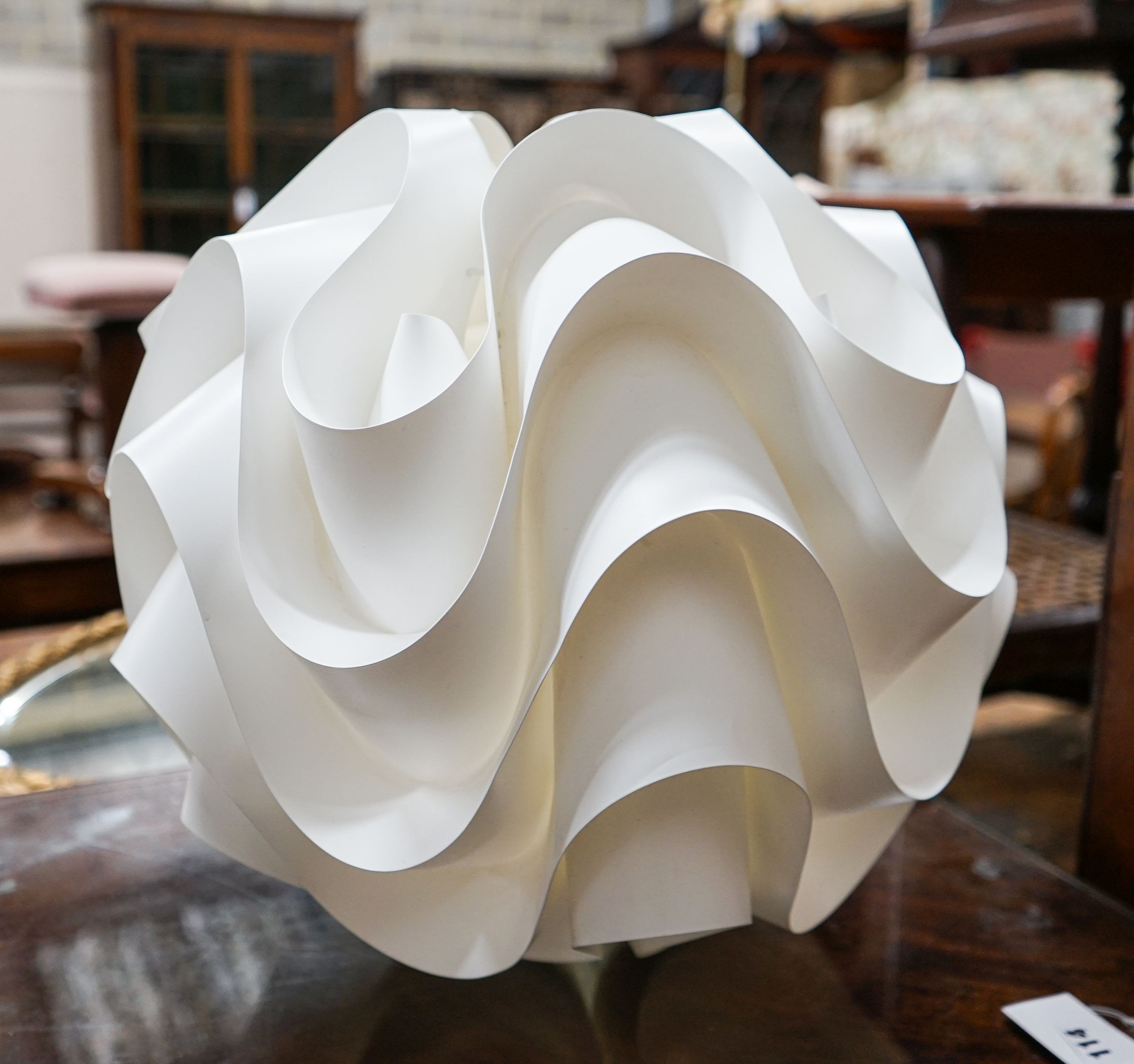 A Poul Christiansen for Le Klint, a pendant lampshade model 172, 44cm diameter